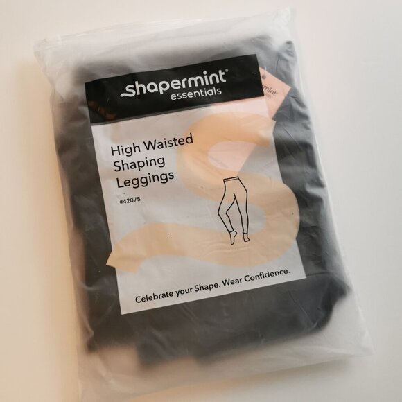 Shapermint High Waisted Shaping Leggings Size XL Black NWT - Picture 1 of 5